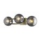 Homeroots 9 x 26 x 8.25 in. Lunette 3-Light Aged Brass Sconce 398792 - alternate 3